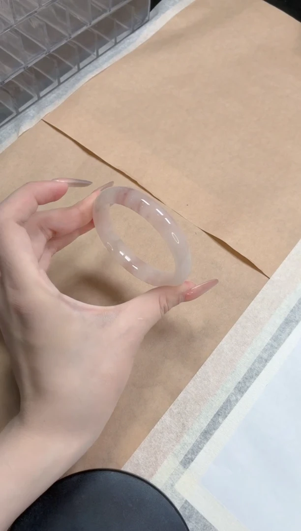 石英质玉手镯未镶嵌119-55.1桃花