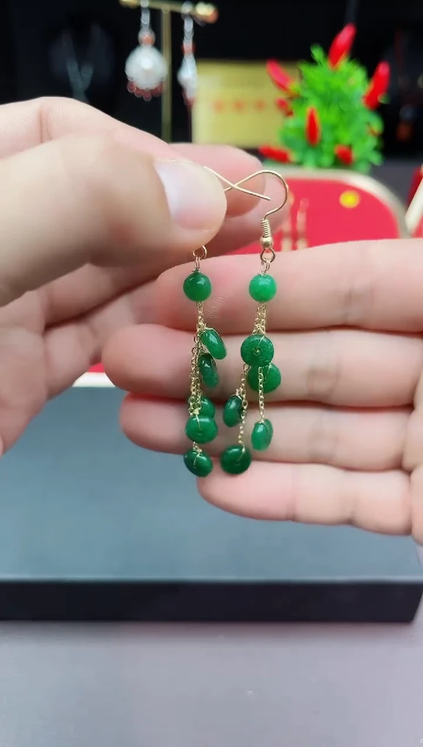 【闪购商品】玛瑙/玉髓耳钉银S925镶嵌528000
