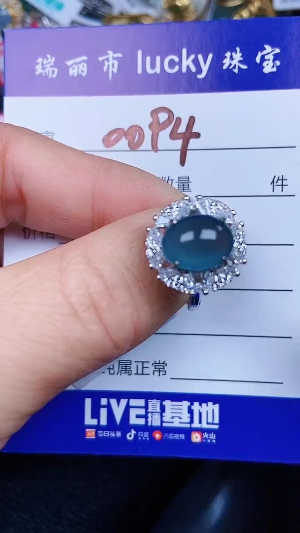 颈饰银S925镶嵌翡翠0094