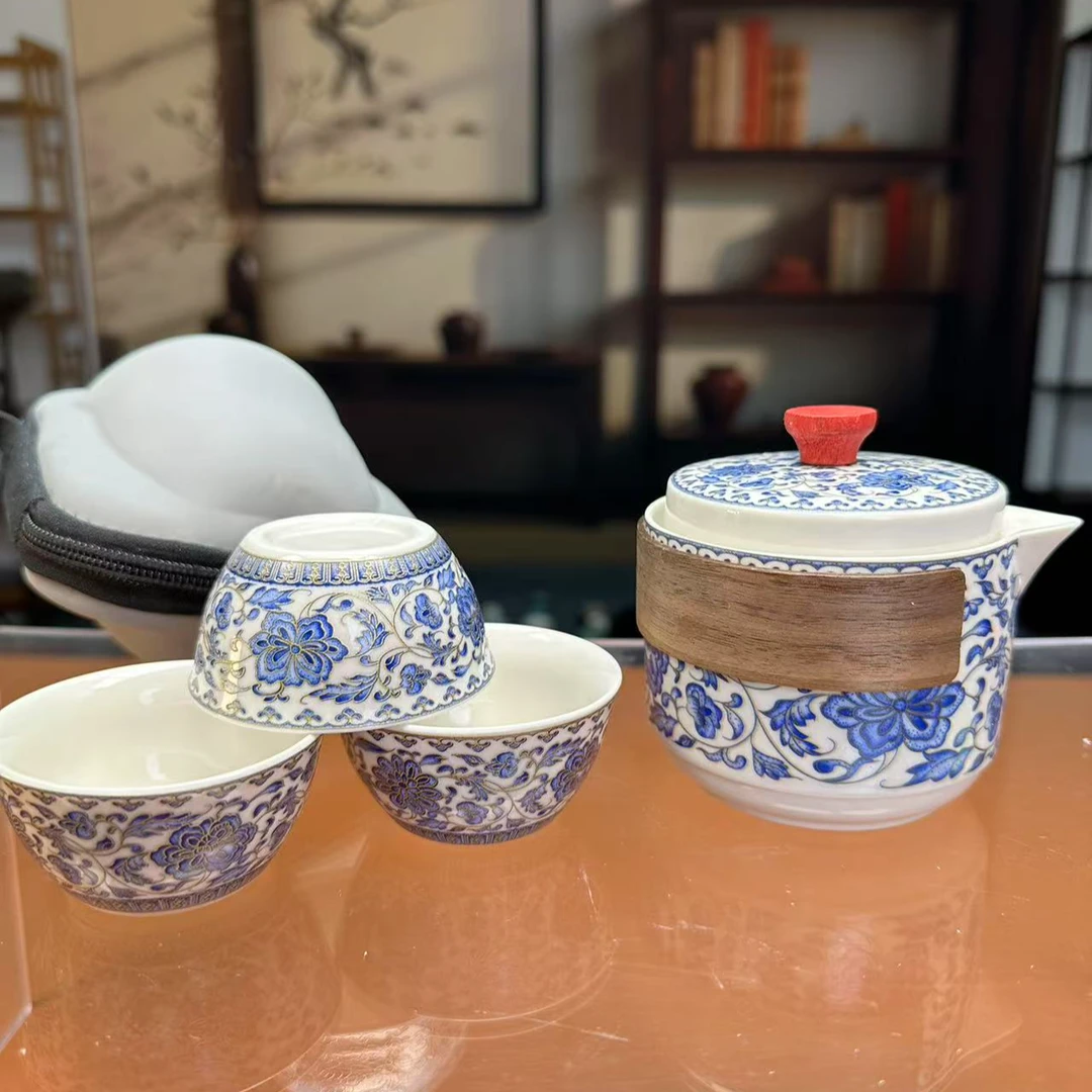 缠枝莲团花旅行套709