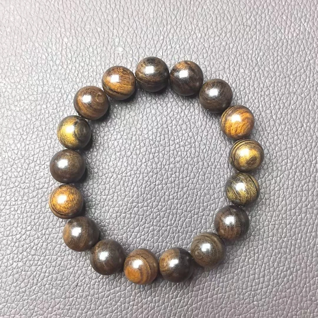 266沉木单圈圆珠手串