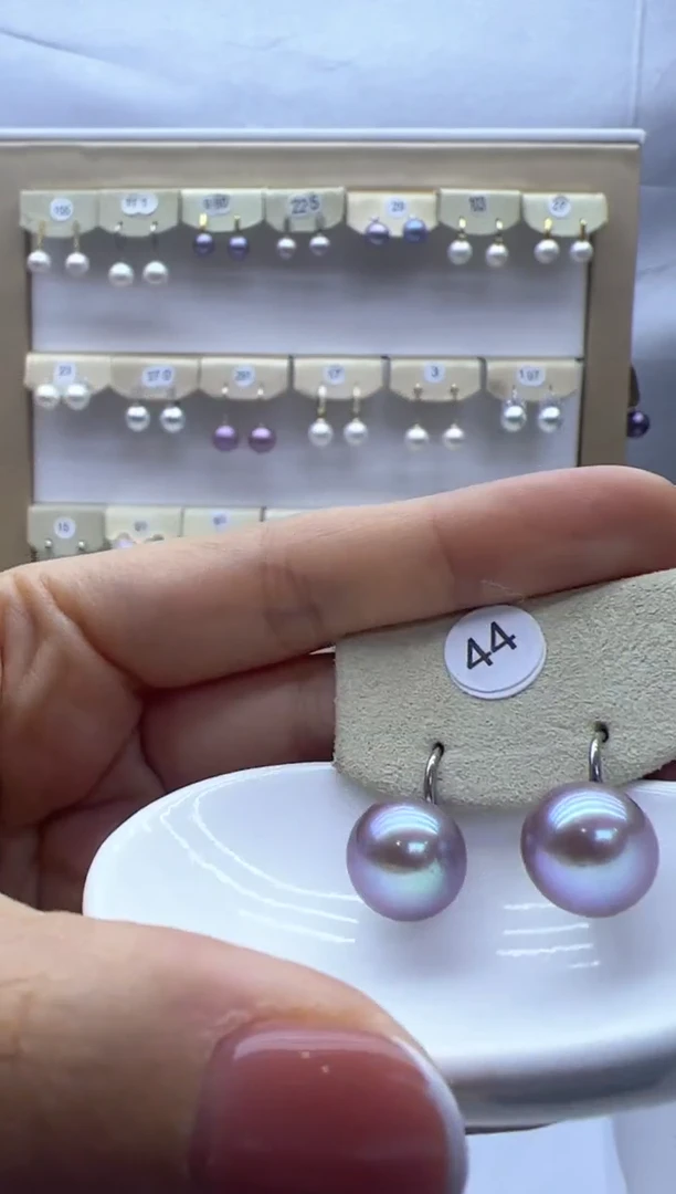 【闪购商品】淡水珍珠耳饰银S925镶嵌44