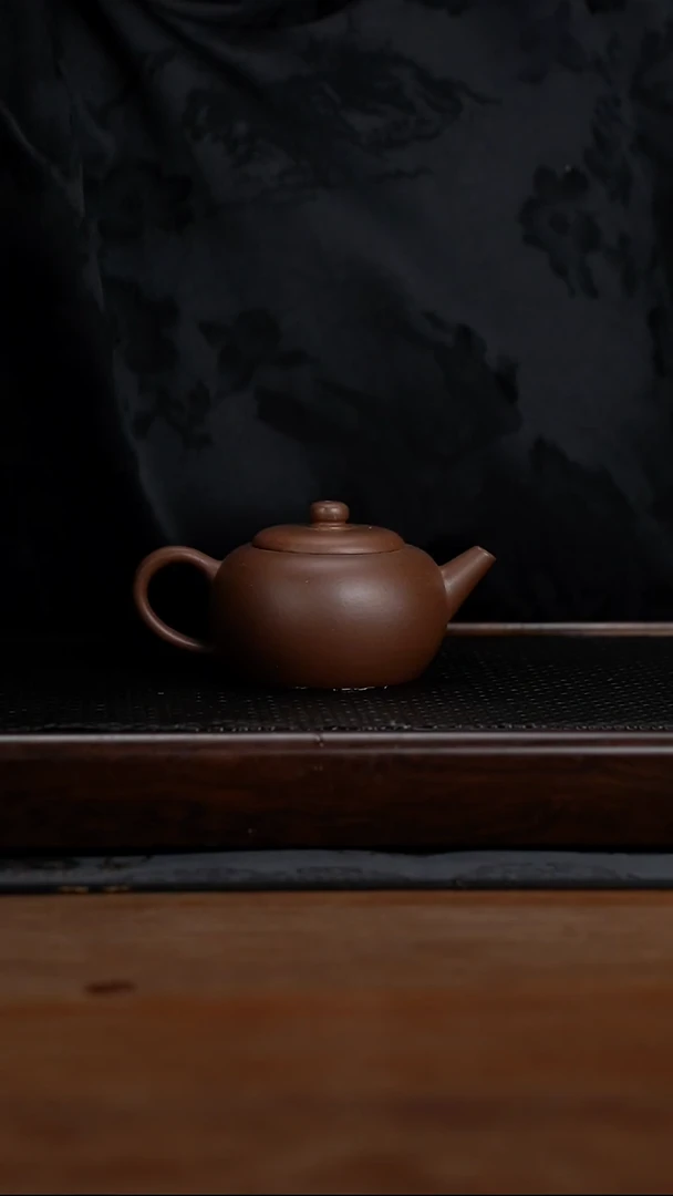 茶壶紫砂180cc黄龙山原矿百年老紫泥古莲子19