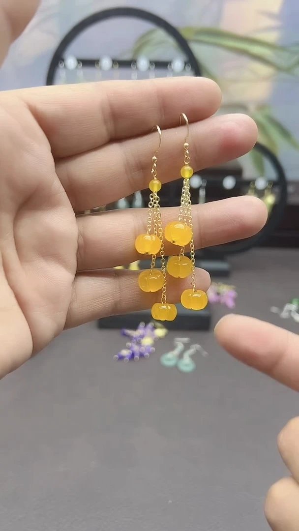 未镶嵌耳饰玛瑙/玉髓205