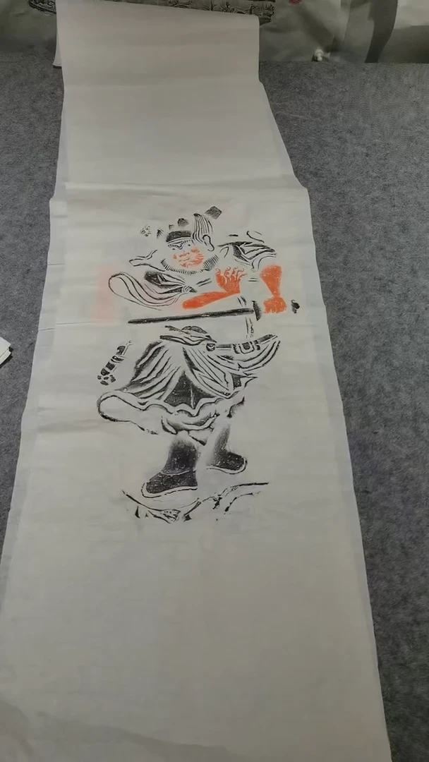 【闪购商品】昌化石印石钟馗四尺对开