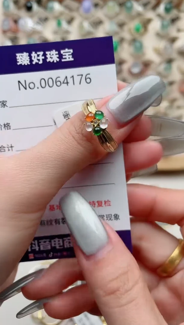 【闪购商品】翡翠戒指银S925镶嵌.........