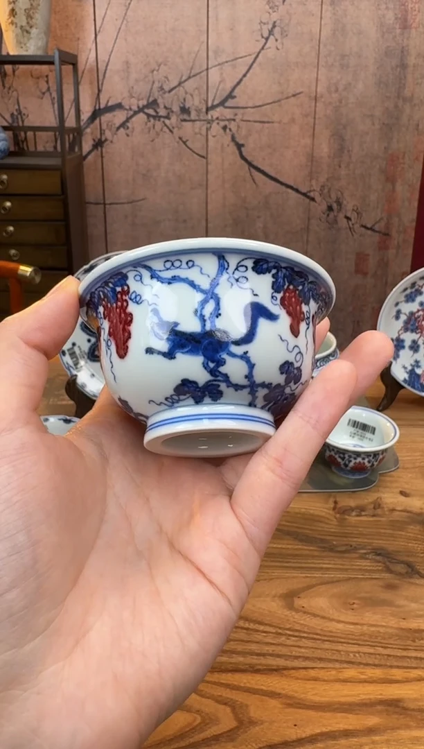 杯永明尚玩松鼠葡萄小压手