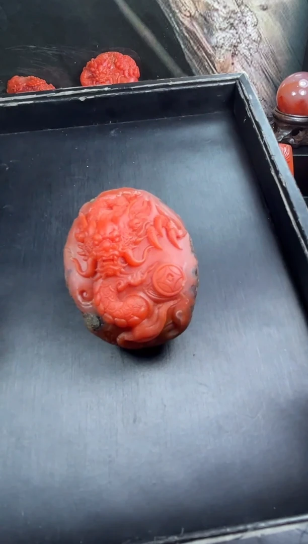 颈饰未镶嵌南红玛瑙可****糖南红龙