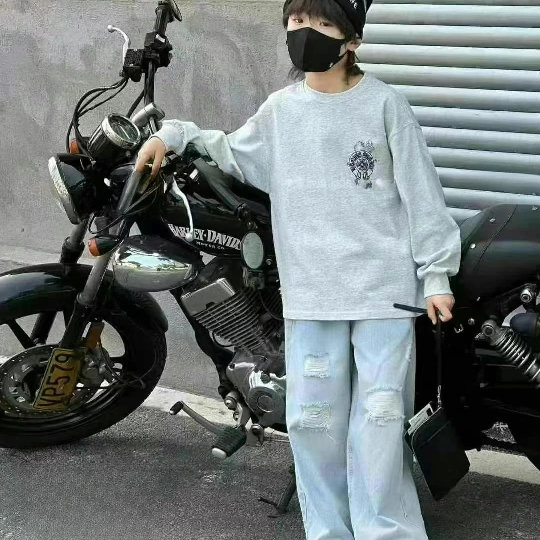 《昊妈家》韩版儿童休闲时尚卫衣9926