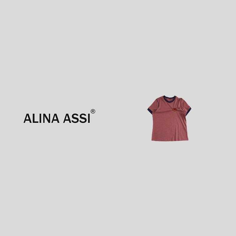 【糯米姐】2025春夏新款百搭时尚T恤简约显瘦短袖上衣YMK801