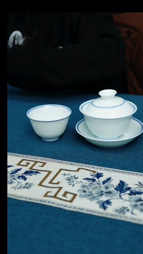 【闪购商品】双线三才盖碗120cc 双线新华杯