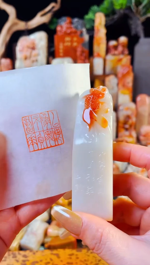 【闪购商品】寿山石印石手工篆刻《以梦为马不负韶华》2.4