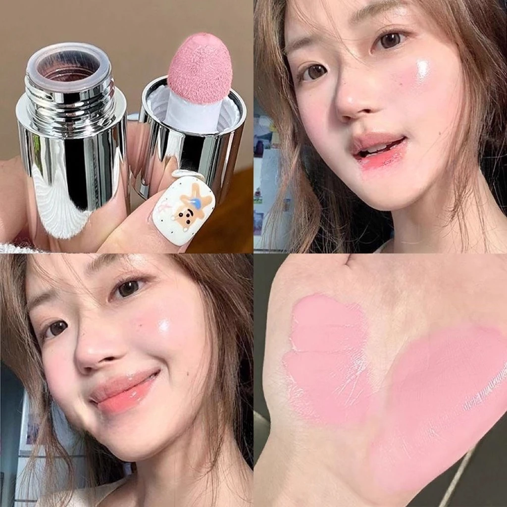 水光液体腮红高光膨胀收缩粉嫩低饱和哑光氛围色胭脂自然提亮显色