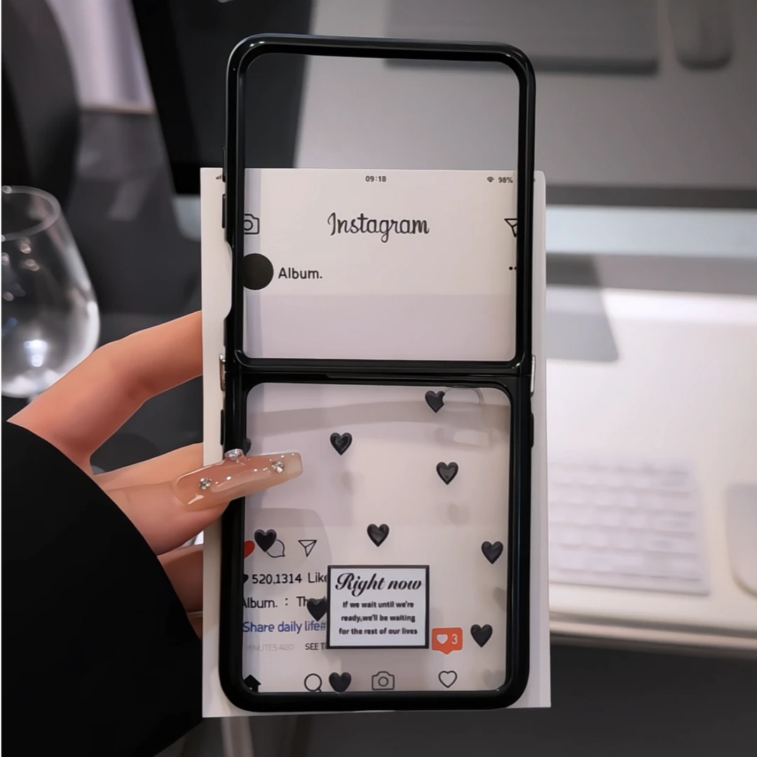 【荣耀magicvflip系列】爱心波点适用荣耀magicvflip折叠奶油手机壳