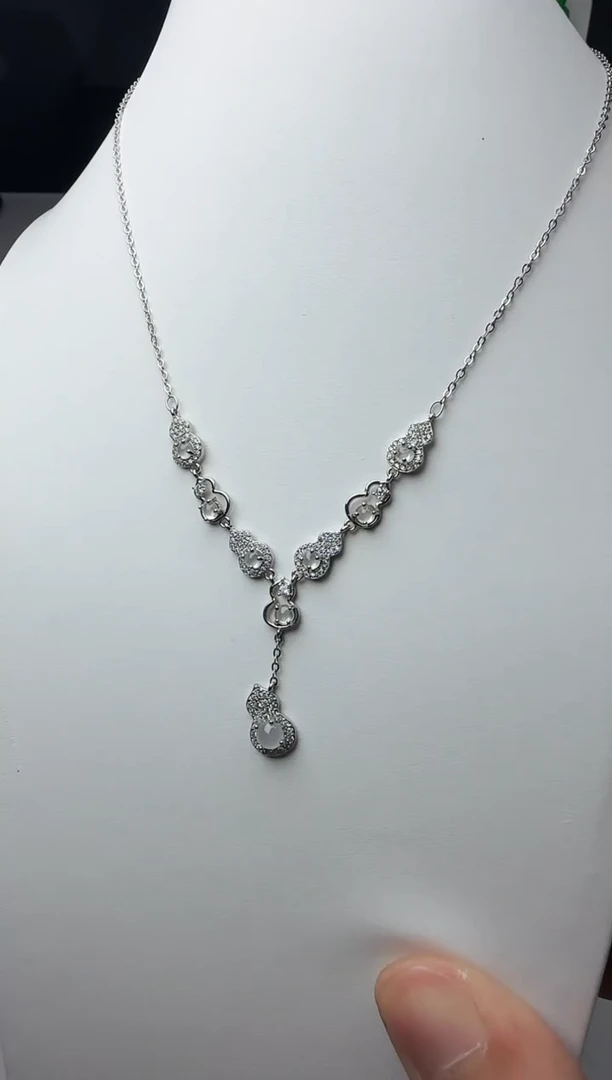 【闪购商品】翡翠颈饰银S925镶嵌0037