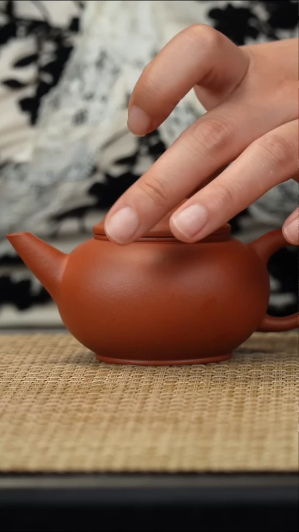 紫砂茶壶朱泥水平150cc