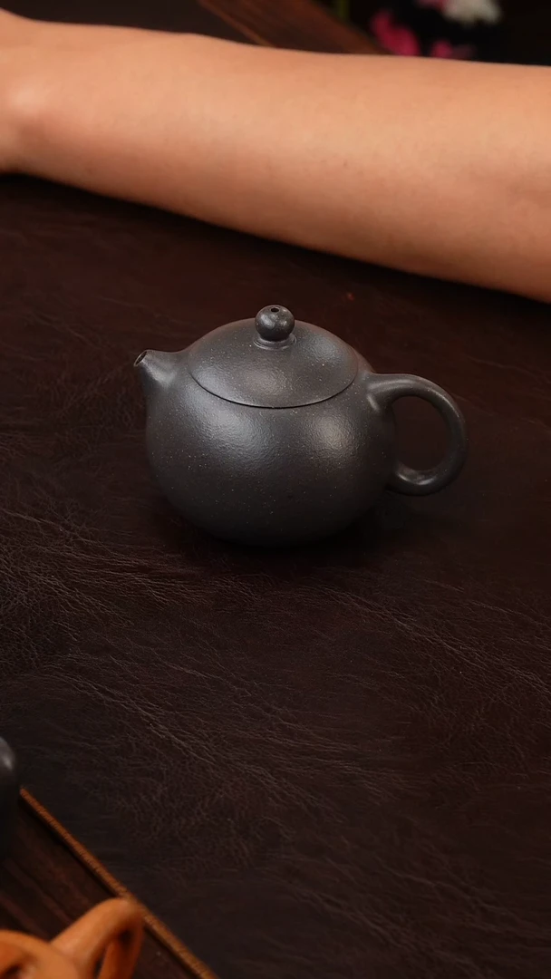 茶壶紫砂侯静制 高温天青西施150cc