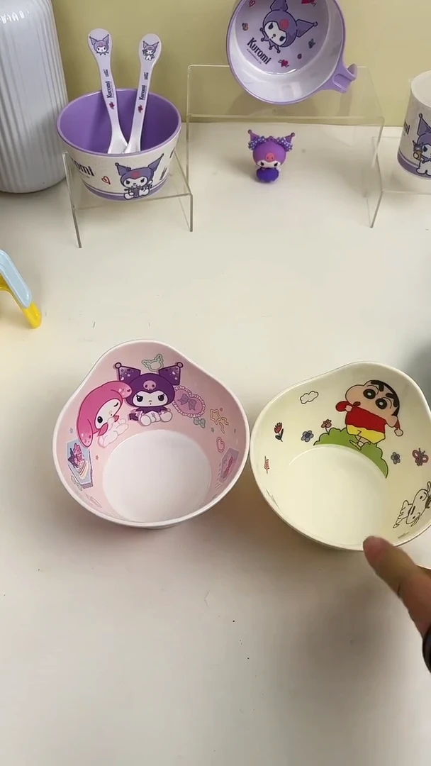 密胺蜡笔小新深碗+酷洛米深碗