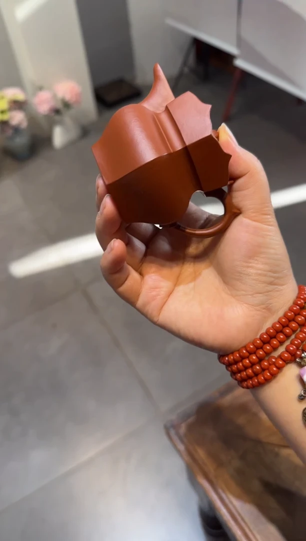 茶壶紫砂阿***佳朱泥小僧帽 90ml