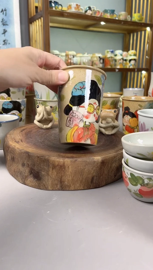 【闪购商品】瓷片景德手绘陶瓷高温釉下彩陶瓷