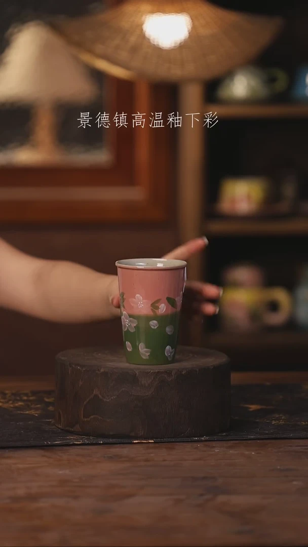 陶瓷景德镇高温釉下手绘陶瓷072