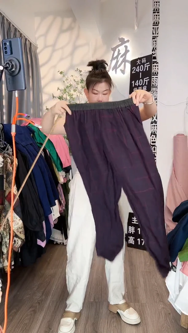 亚麻大码女装上衣