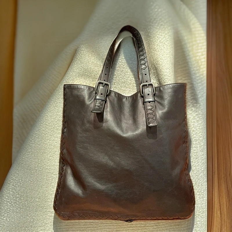 95新 BOTTEGA VENETA/葆蝶家 黑色手提包1189 0628