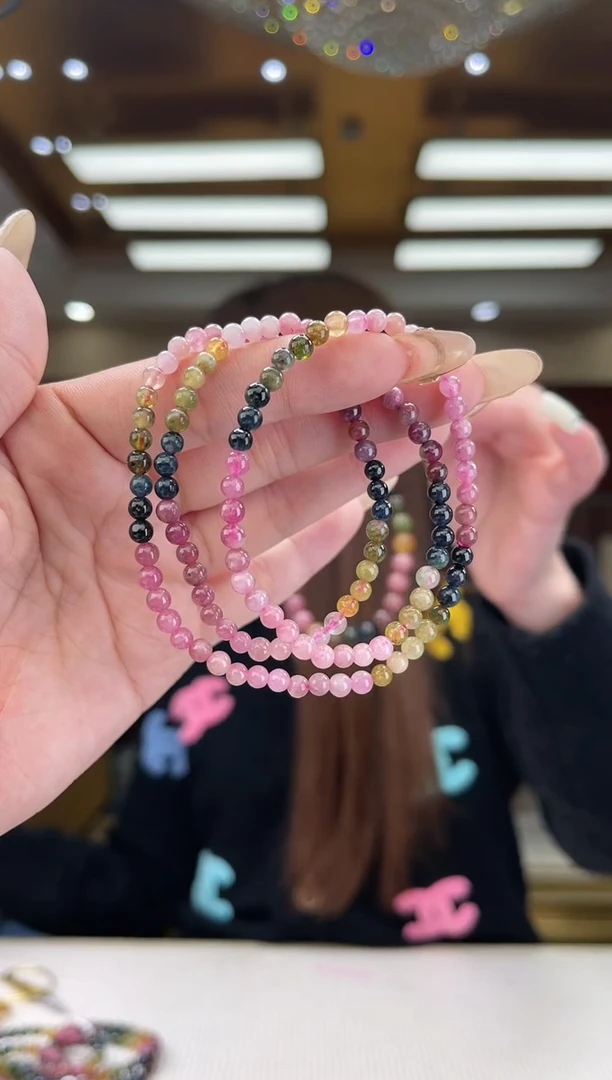 【闪购商品】碧玺/未镶嵌4mm+碧玺多圈多样性发货4