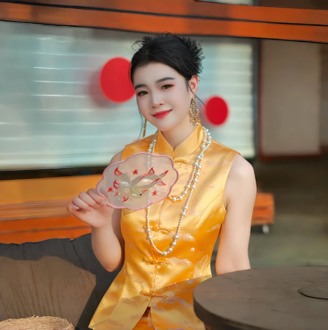（BYGB【金枝玉叶】）2025夏季新款宋锦中式国风上衣2735