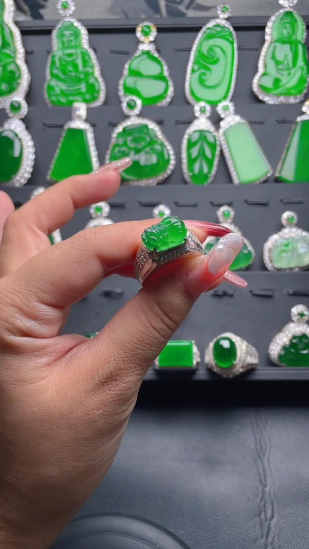 【闪购商品】翡翠戒指未镶嵌戒指1210