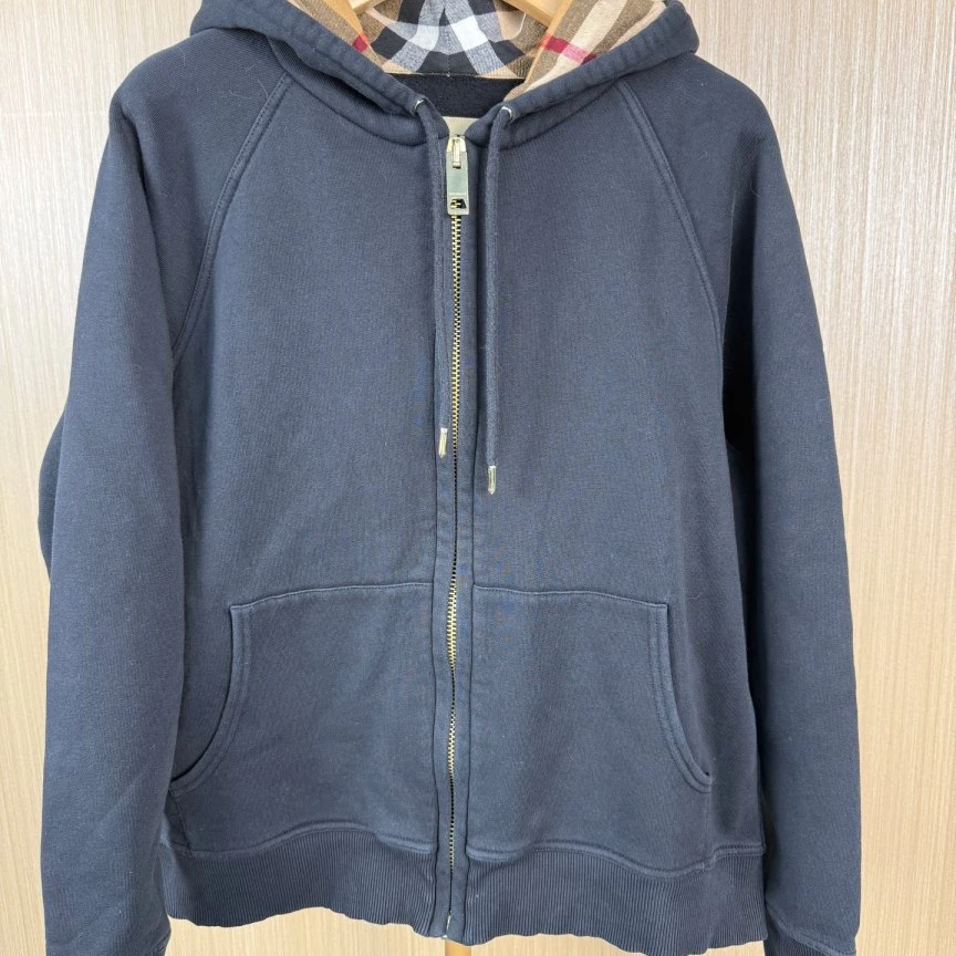 99新 BURBERRY/博柏利 连帽拉链卫衣 XL 16218251