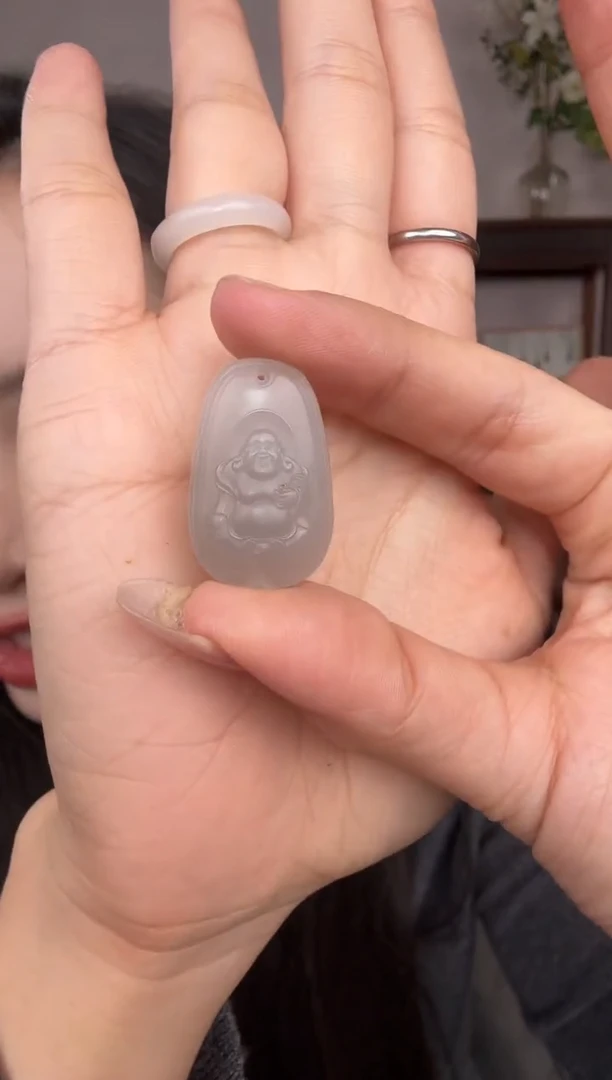 未镶嵌和田玉挂件p421-瑕疵