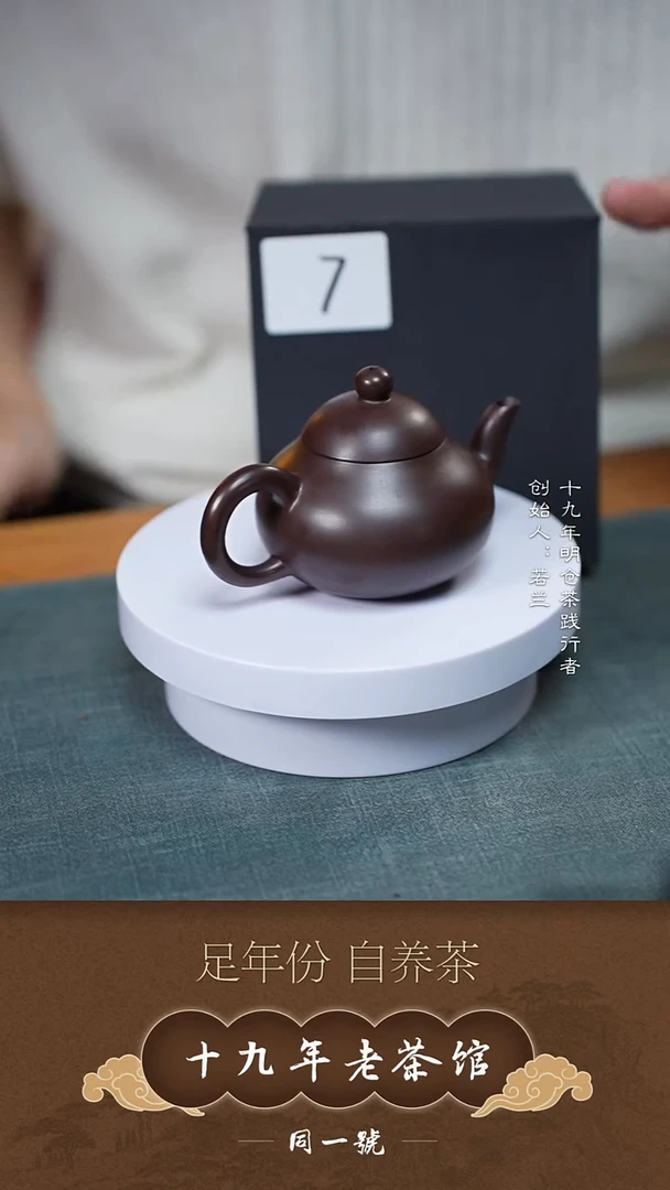 茶壶紫砂宜兴原矿紫砂壶7号