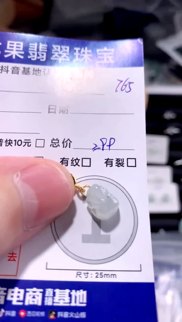 颈饰未镶嵌翡翠冰胶貔貅765