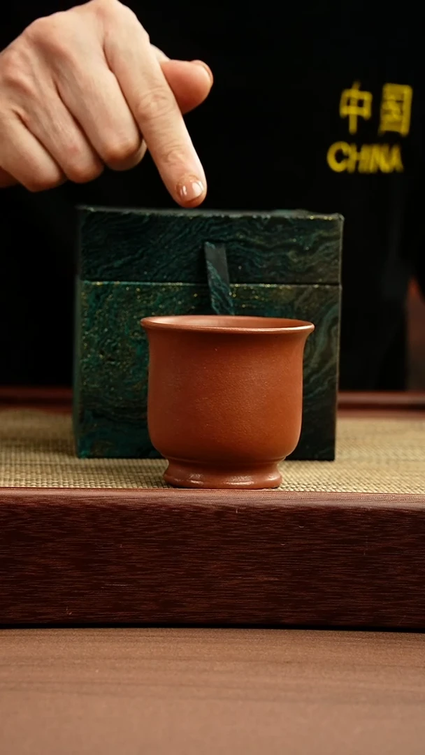茶杯紫砂 红降坡 品茗杯 120cc