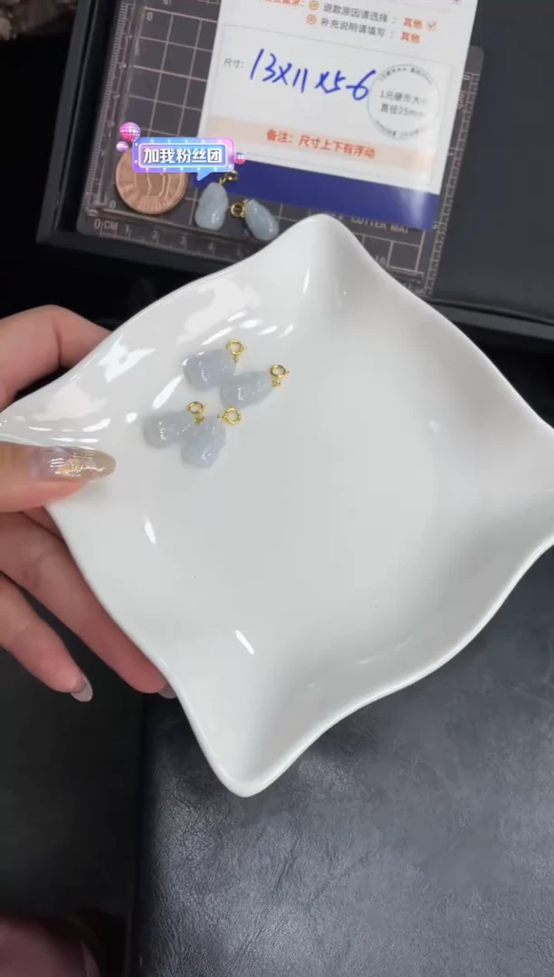 【闪购商品】翡翠挂件银S925镶嵌小貔貅FL3配绳/多样性发其一CP