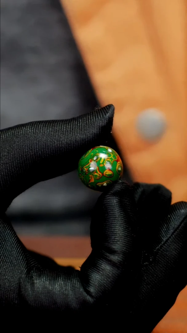 疯子大漆绿金螺钿15mm