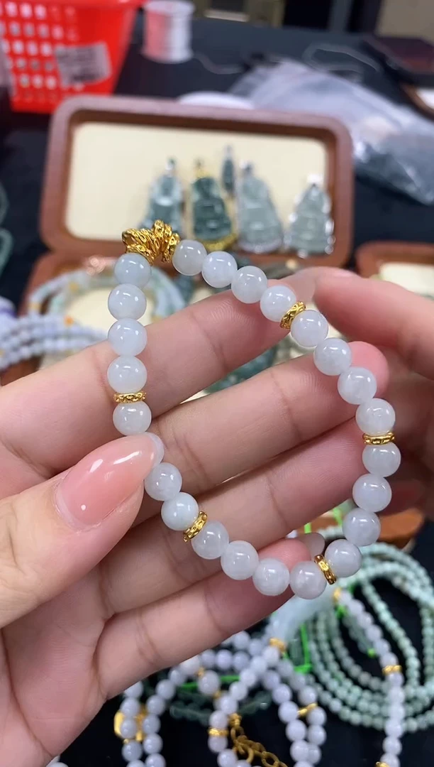 未镶嵌手链翡翠diy手串
