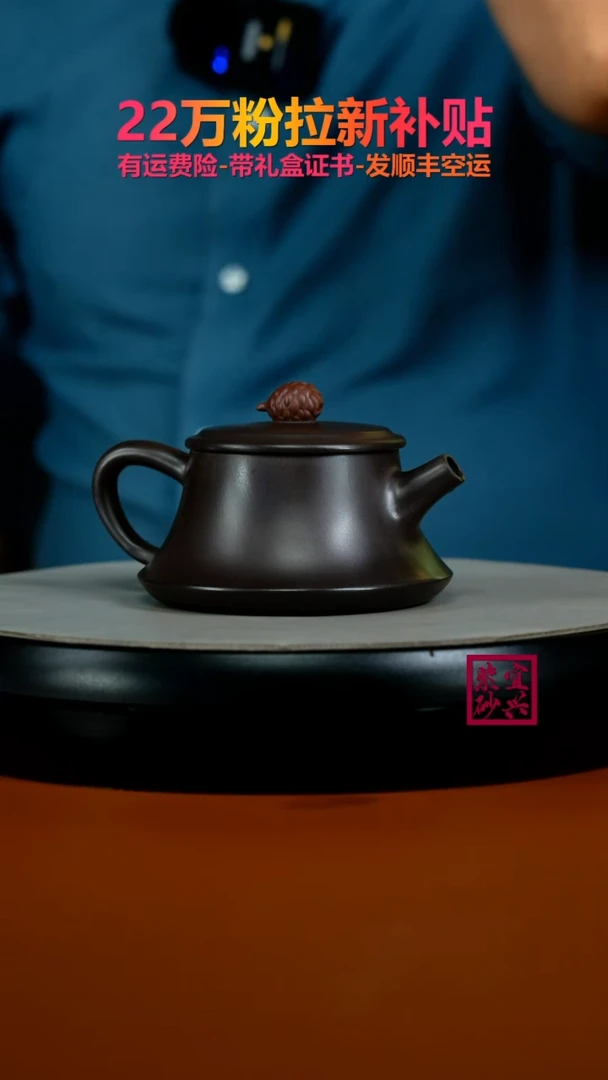 茶壶紫砂李传容赤龙血砂鸿运硕果170CC