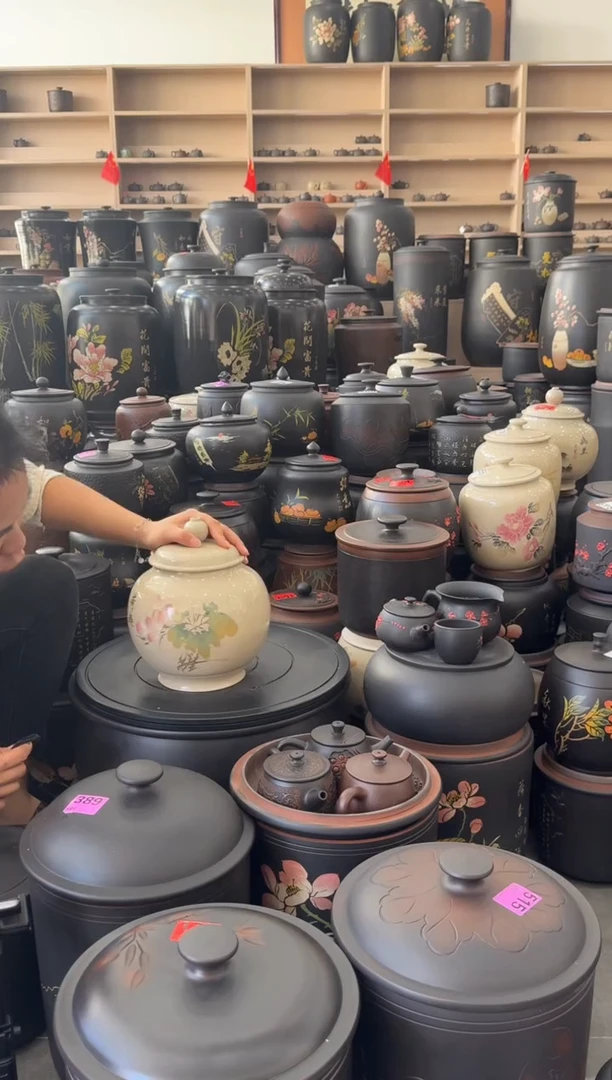 罐瑕疵茶叶罐  白泥  181