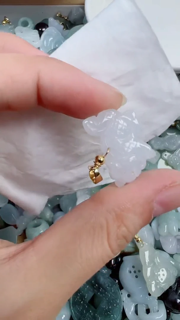 散珠翡翠640号链接，A货翡翠