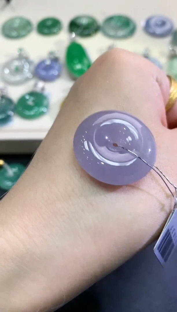 【闪购商品】翡翠颈饰未镶嵌B43   紫货有色差