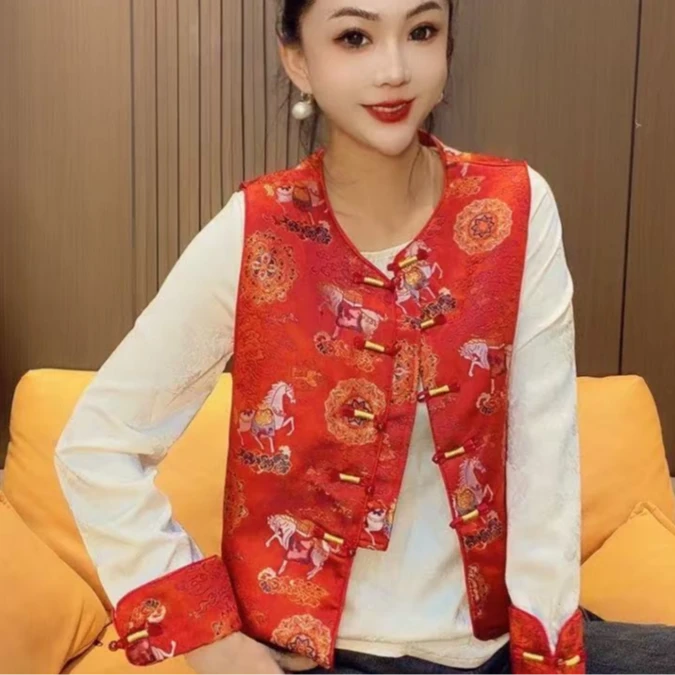 4006 洋气时尚马甲(衣长54左右）