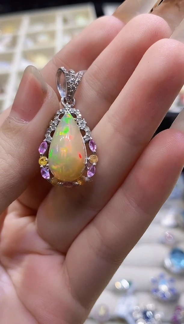 合金欧泊吊坠楚楚国外珠宝专场48小时鉴赏期