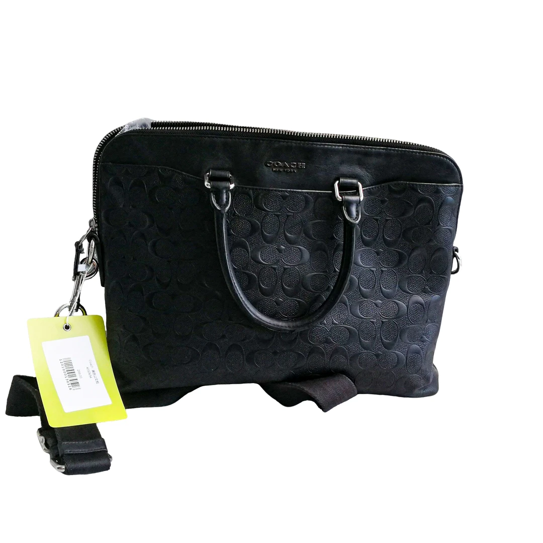 95新 COACH/蔻驰 Coach 黑色公文包 a030634