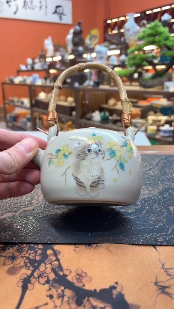 【闪购商品】@@@@@@@@@@@猫咪提梁壶