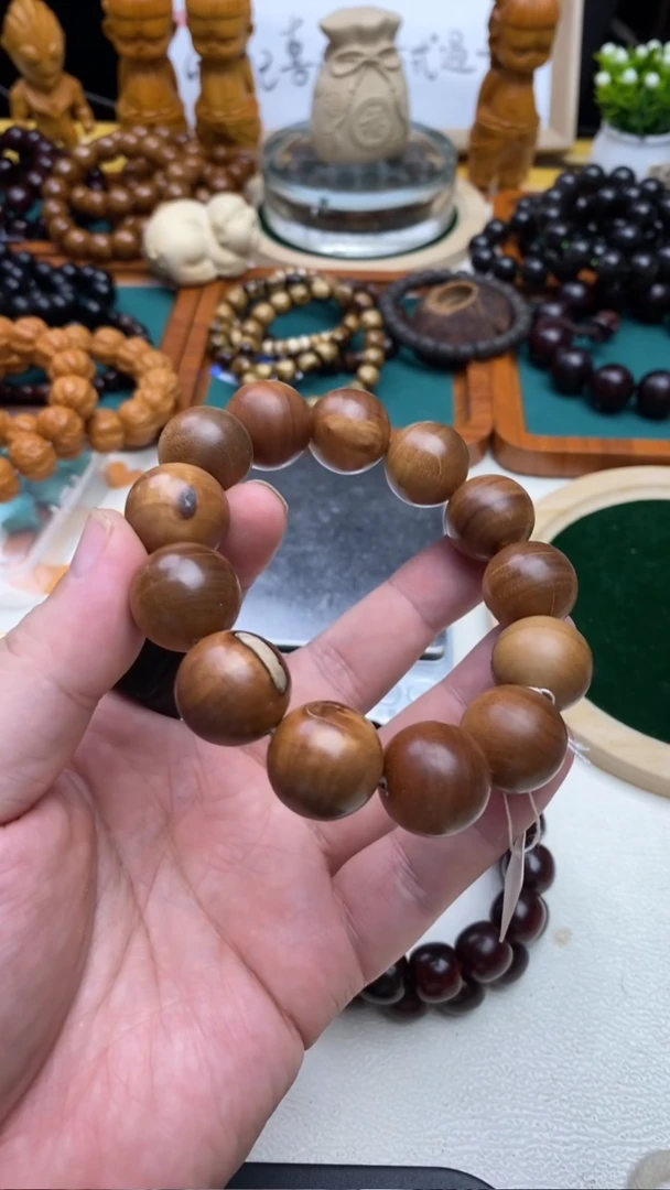 檀香木手串/手链老山檀香1.8瑕疵