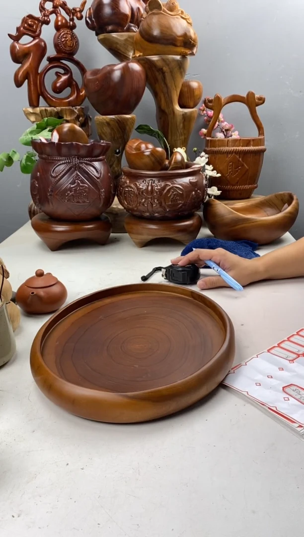 香樟木A16大椭圆盘/尺寸