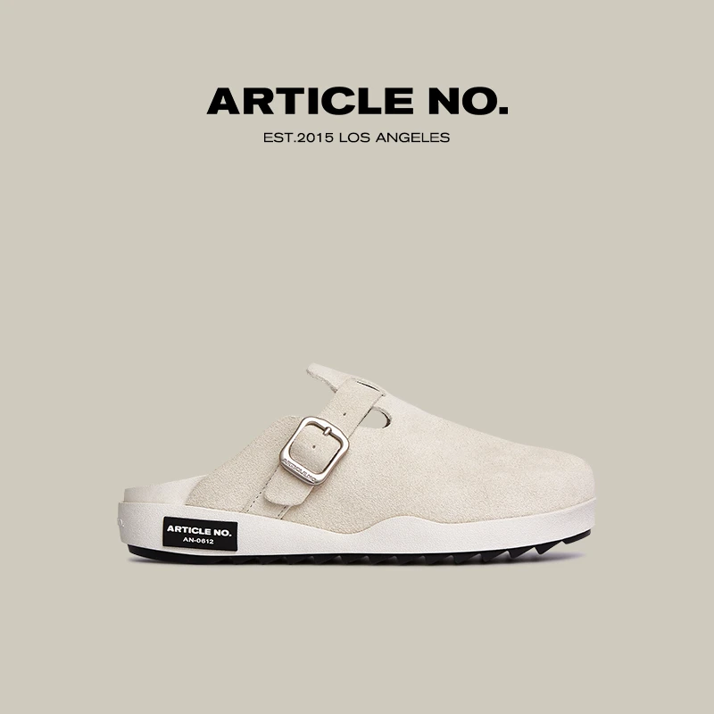 ARTICLENO.新品包头拖厚底反绒勃肯拖鞋情侣款软底勃肯勃肯鞋男