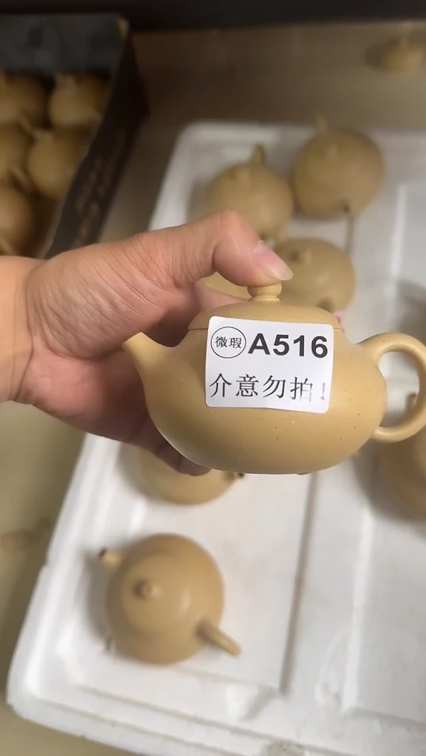 茶壶紫砂微瑕A516本绿文旦